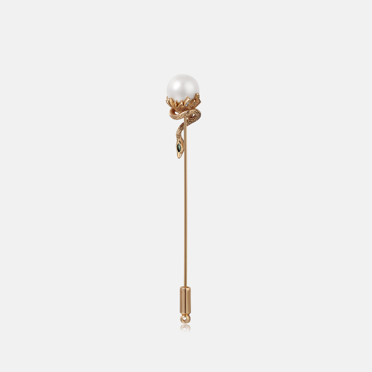 Flower Snake Brooch